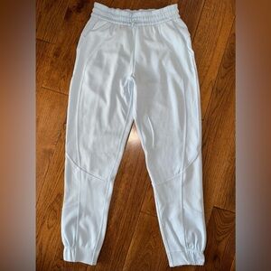 Lululemon Brushed Softstreme Ribbed High-Rise Jogger Full Length Powder Blue 4